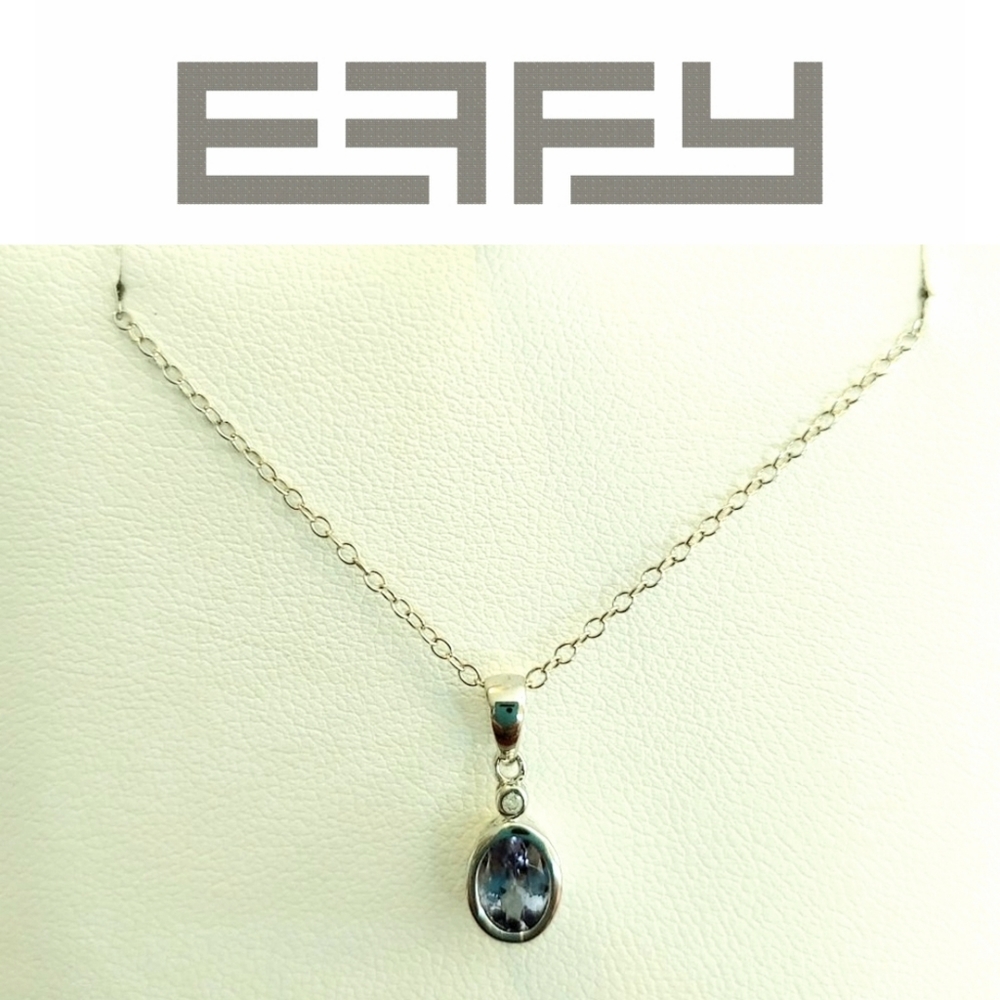 🆕️ EFFY SS925 precious stone & diamond necklace